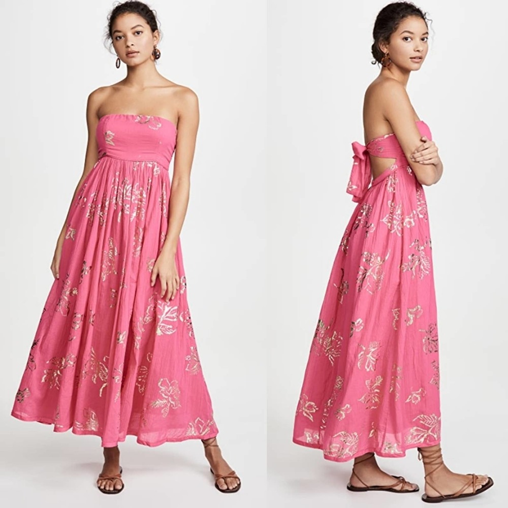 Free People Baja Babe Midi Dress #217 - Picture 2 of 13